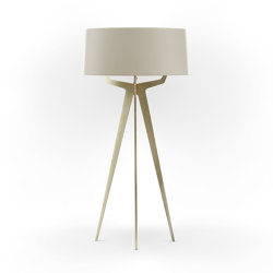 No. 35 Floor Lamp Matt Collection - Light Taupe - Brass | Free-standing lights | BALADA & CO.