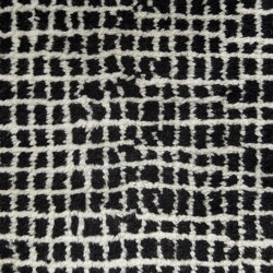 Grid hand knotted rug | white-grey | Rugs | Woodnotes