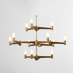 Guinevere | 12 Arm 3 Tier | Suspended lights | Joe Scog