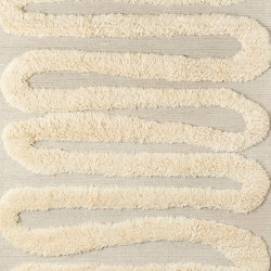 Snake Rya Off White Rug | 200 x 300cm | Rugs | Dustydeco