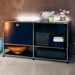 USM Haller E Credenza | Steel Blue | Sideboards | USM